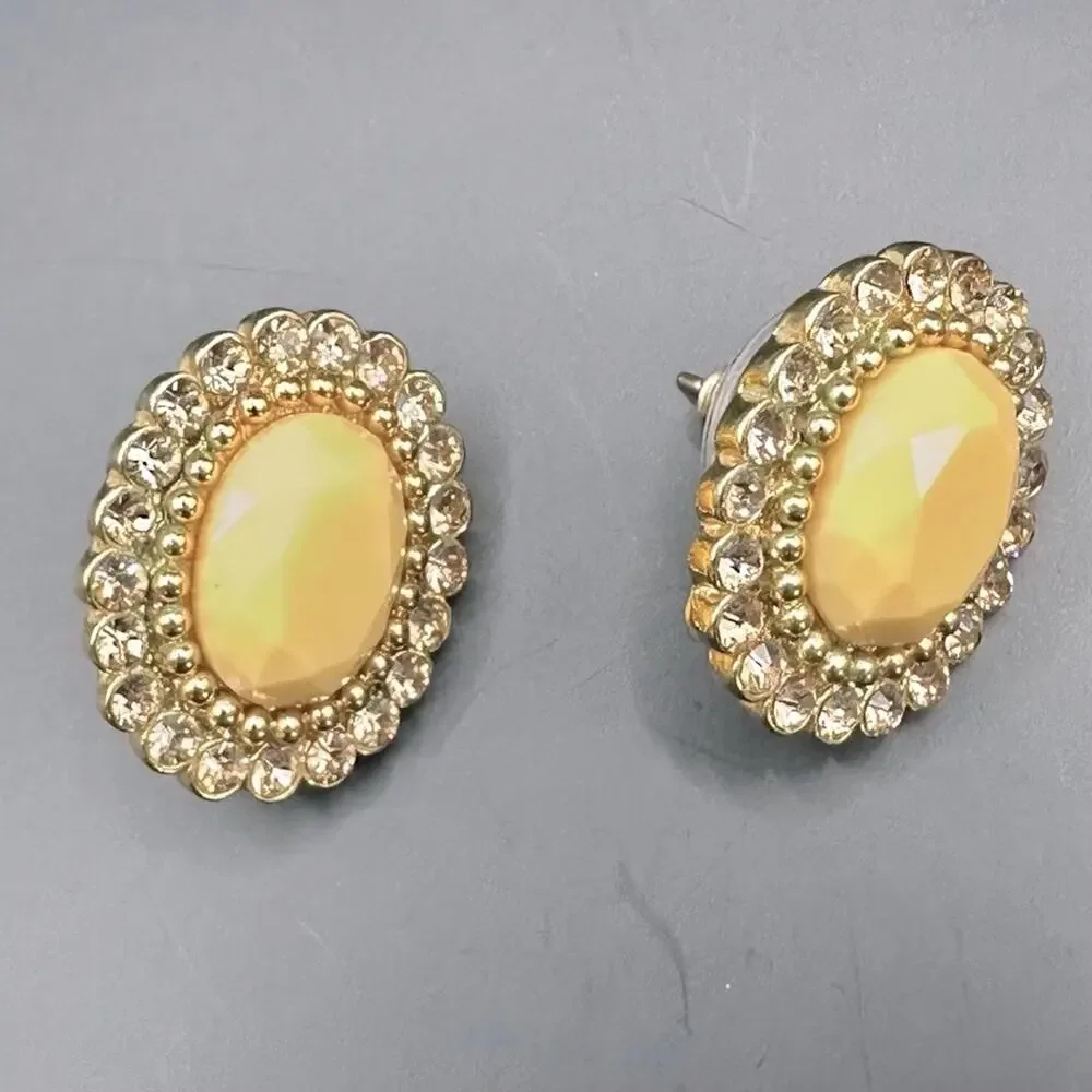 Kate Spade NY Steal The Spotlight Pave Stud Earrings Pierced Casual Retro Preppy